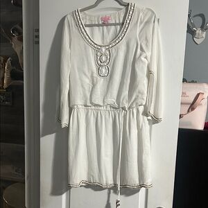 Lilly Pulitzer Cream Long Sleeve Dress